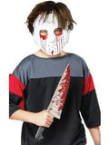 Slasher Hockey Mask and Knife Costume Accessory Set