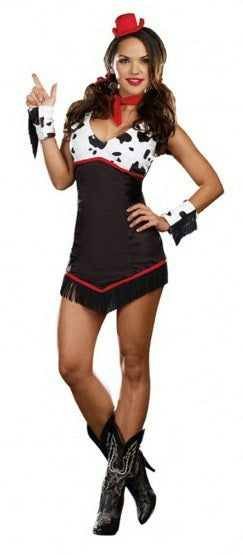 Ridin' Broncos Sexy Cowgirl Adult Costume SMALL