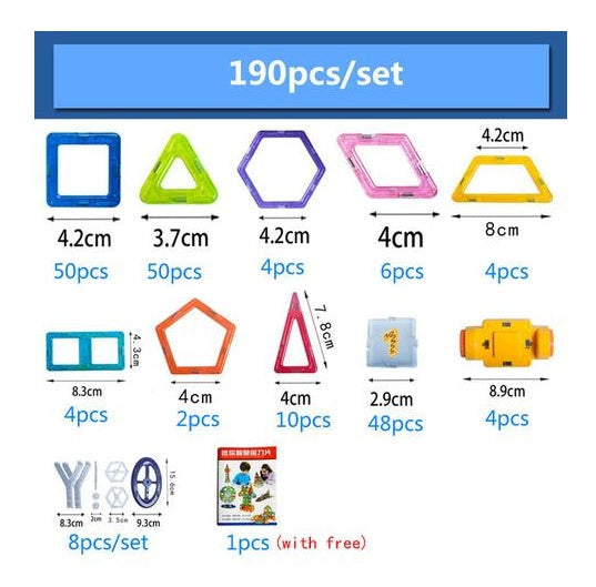 Mini Magnetic Building Pieces