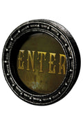 Large Lenticular 3D Enter Death Awaits Changing Sign Halloween Decor Prop