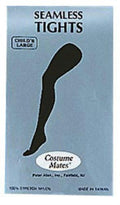 Black Seamless Tights Child Halloween Costume Accessory Size Large 10-14