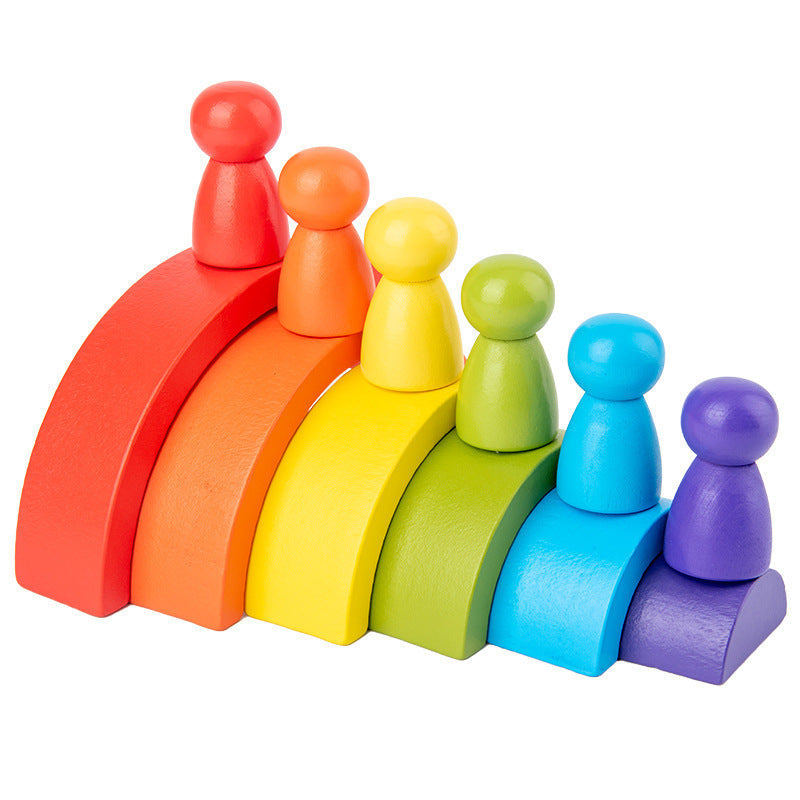 Rainbow Wooden Arch Blocks