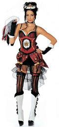 Womens 8 Piece Sexy Queen of Heartbreaks Heartbroken Adult Costume Size L/XL