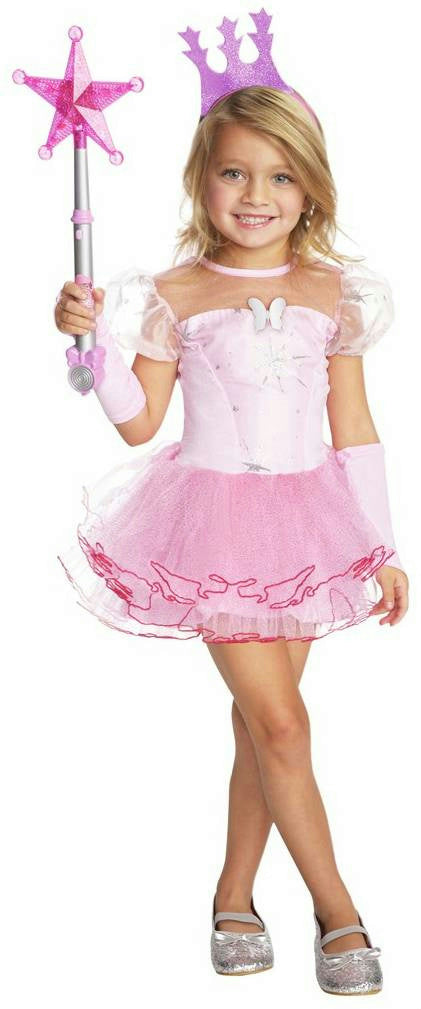 Wizard of Oz Girls Pink Tutu Glinda Good Witch Child Costume Size Medium 8-10