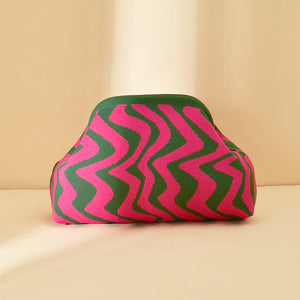 Wave Pattern Green Pink
