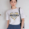 "Side By Side Or Miles Apart" – Matching Sisters Vacation Graphic Top