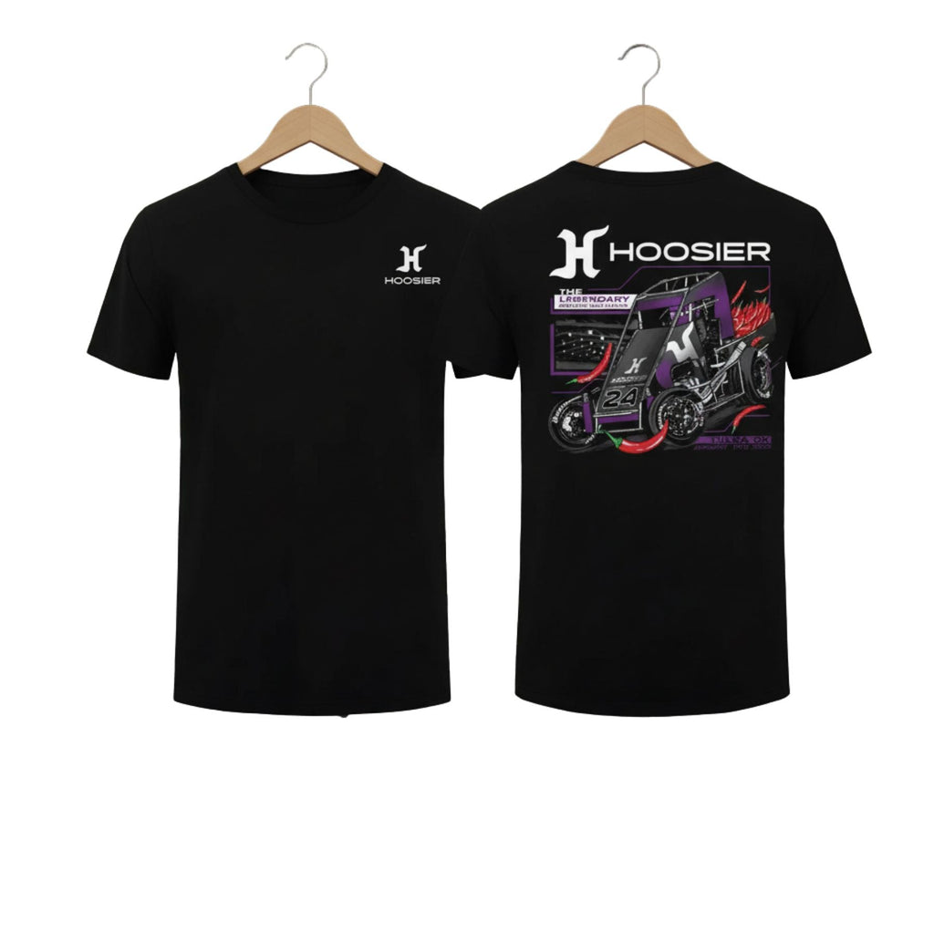 Hoosier Racing Sprint Car T-Shirt – Dirt Track Motorsports Fan Tee, Premium 100% Cotton Outlaw Sprint Car Top, Made in USA