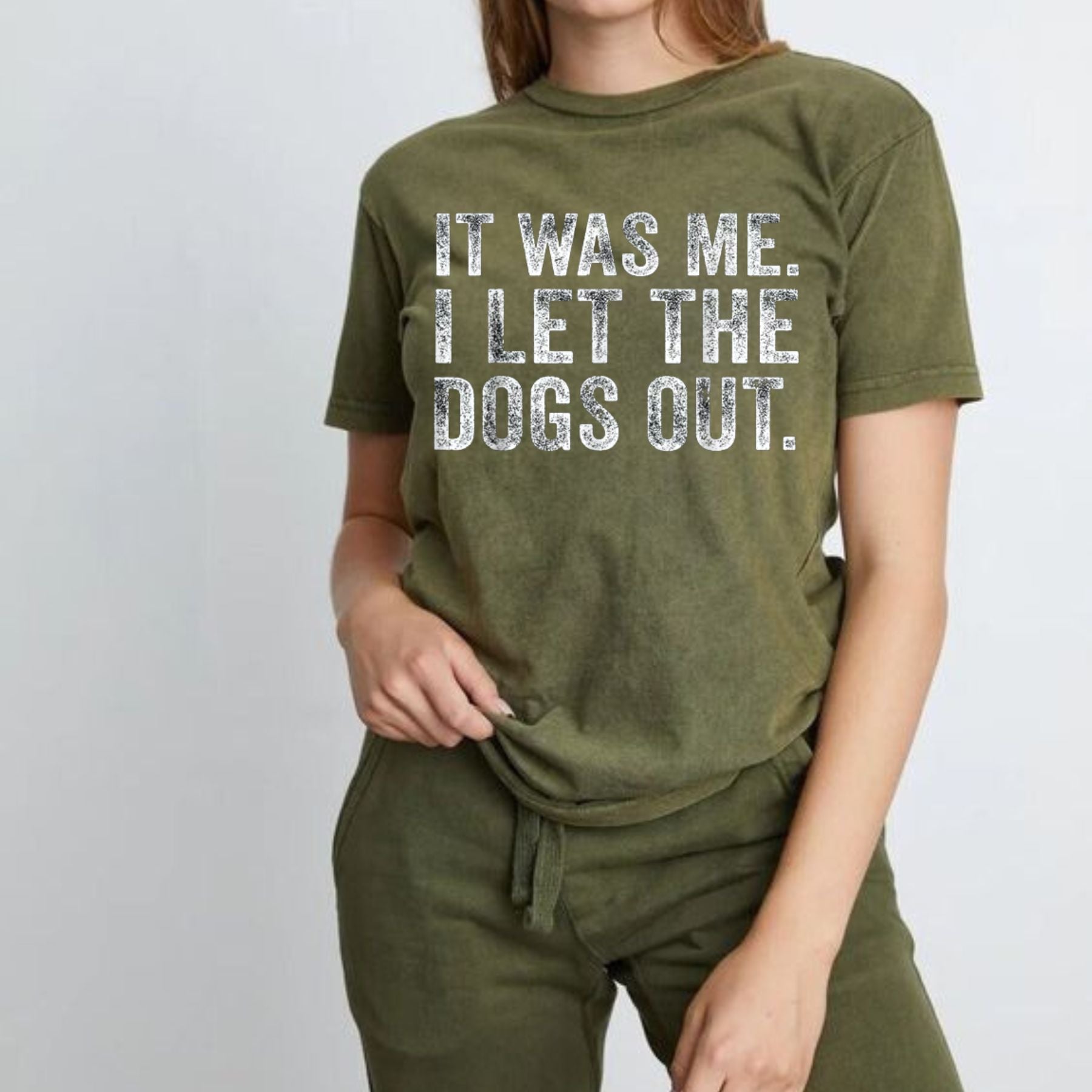 "It Was Me I Let The Dogs Out" Funny T-Shirt – Sarcastic Dog Lover Graphic Tee, Premium 100% Cotton Pet Owner Humorous Top, Made in USA