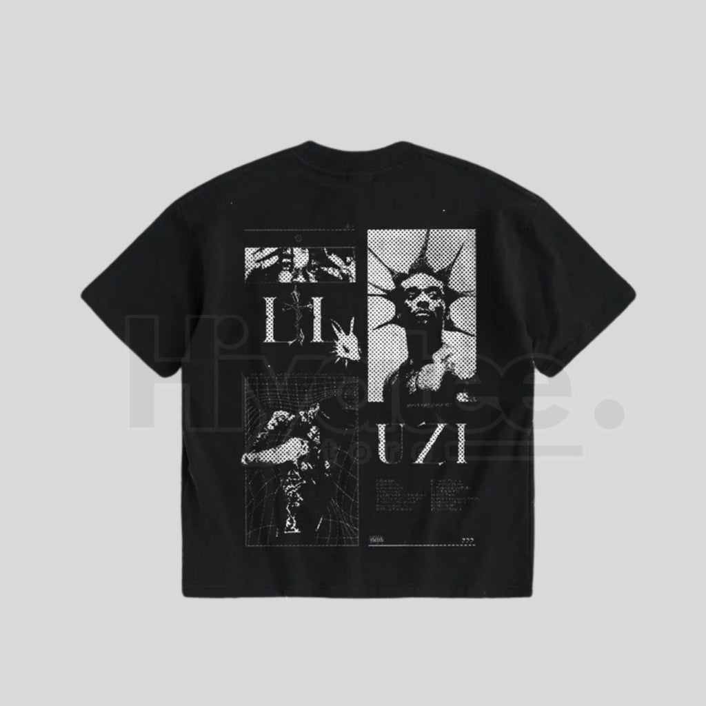 MONO "Uziii" Double-Sided Heavy Cotton Graphic Tee – Vintage Rap & Hip Hop Streetwear