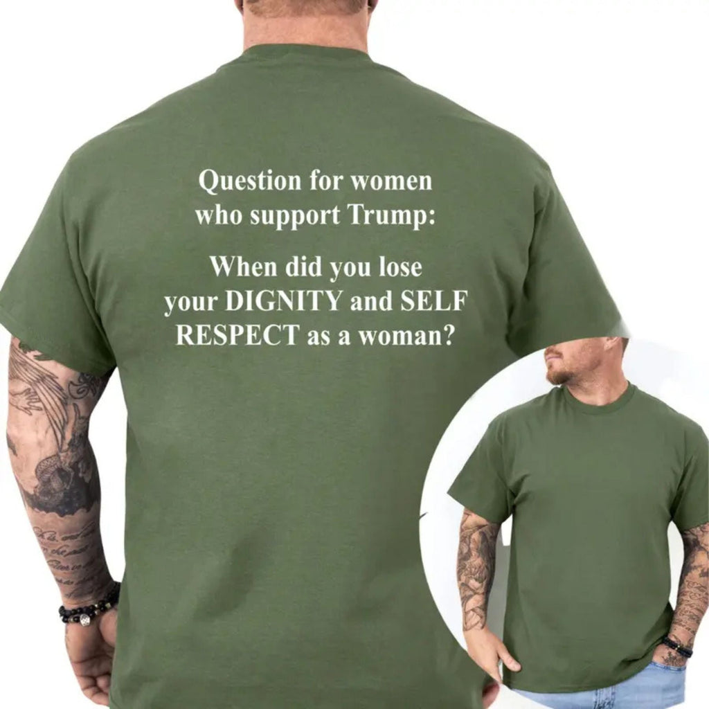 "Question For Supporters" T-Shirt – Funny Political Sarcastic Graphic Tee, Unisex Cotton Shirt