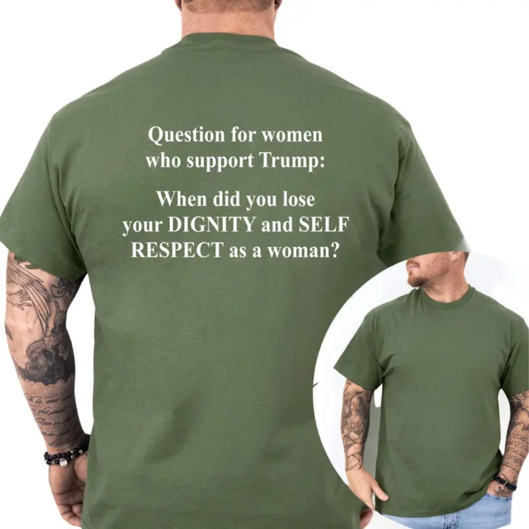 "Question For Supporters" T-Shirt – Funny Political Sarcastic Graphic Tee, Unisex Cotton Shirt
