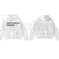 Vintage Punk Graphic & Text Hoodie – Distressed Avant-Garde Streetwear Pullover Sweatshirt