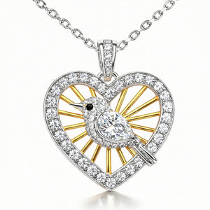 Little Bird Heart Necklace for Women