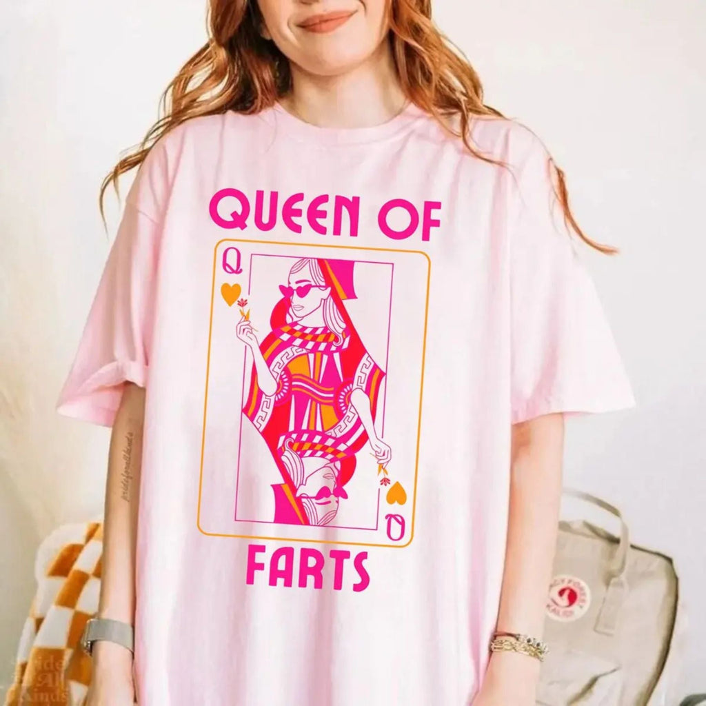 "Queen Of Farts" – Funny Joke Humorous Graphic Top