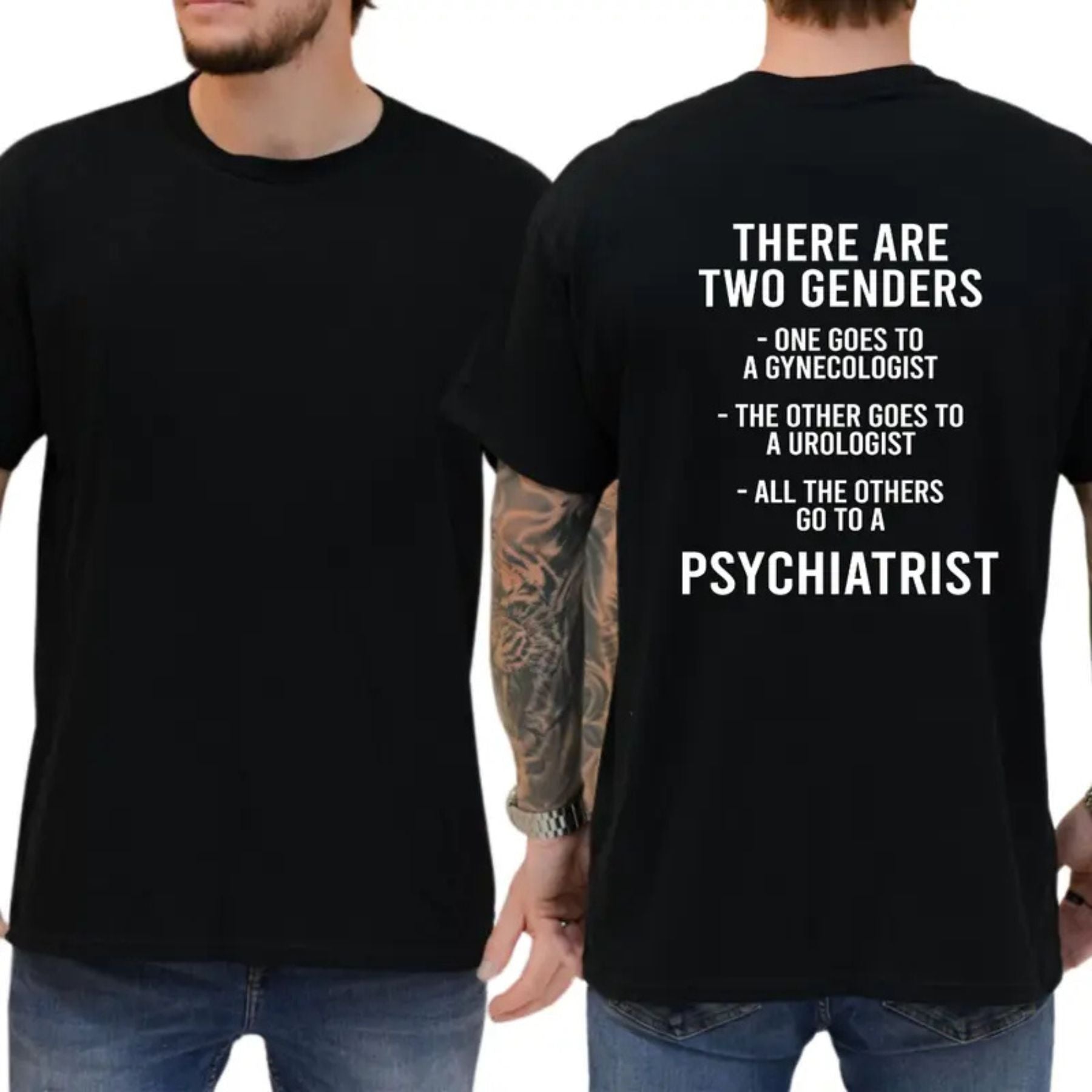 "There Are Two Genders" T-Shirt – Bold Traditionalist Heavyweight Graphic Tee