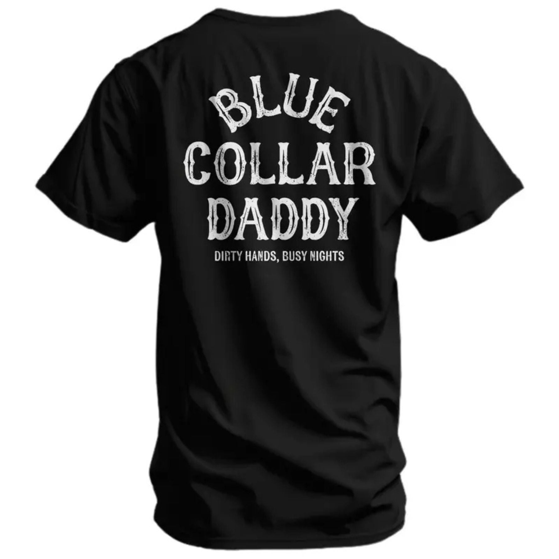"Blue Collar Daddy" T-Shirt – Industrial Workwear Graphic Tee, Unisex Cotton Shirt