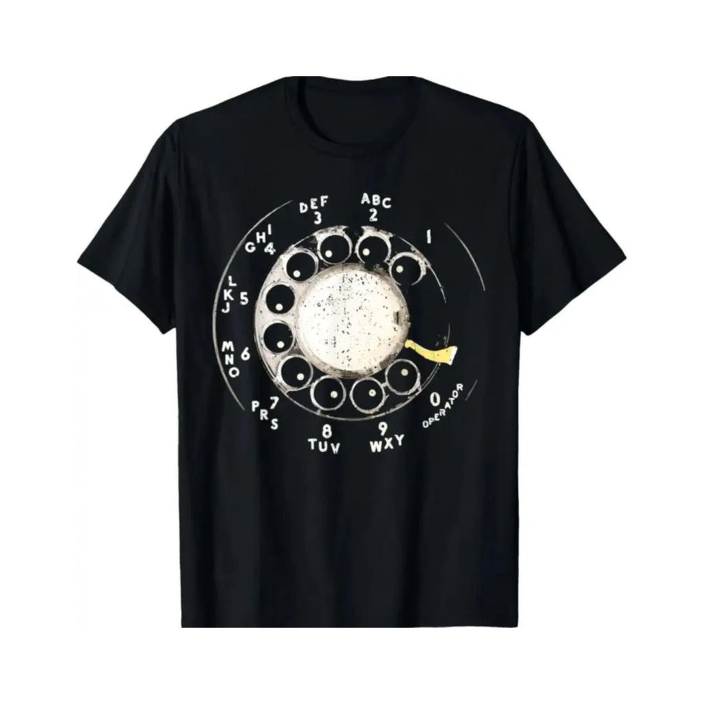 Vintage Rotary Phone Dial Shirt – Retro Analog Technology Hoodie, 100% Cotton Nostalgic Sweatshirt, Classic Tech Graphic Top for Men & Women