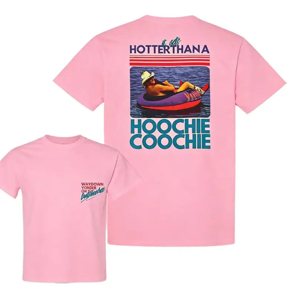 Hotter Than a Hoochie Coochie T-Shirt – Vintage Country Music Graphic Tee, Retro Western Humor Shirt