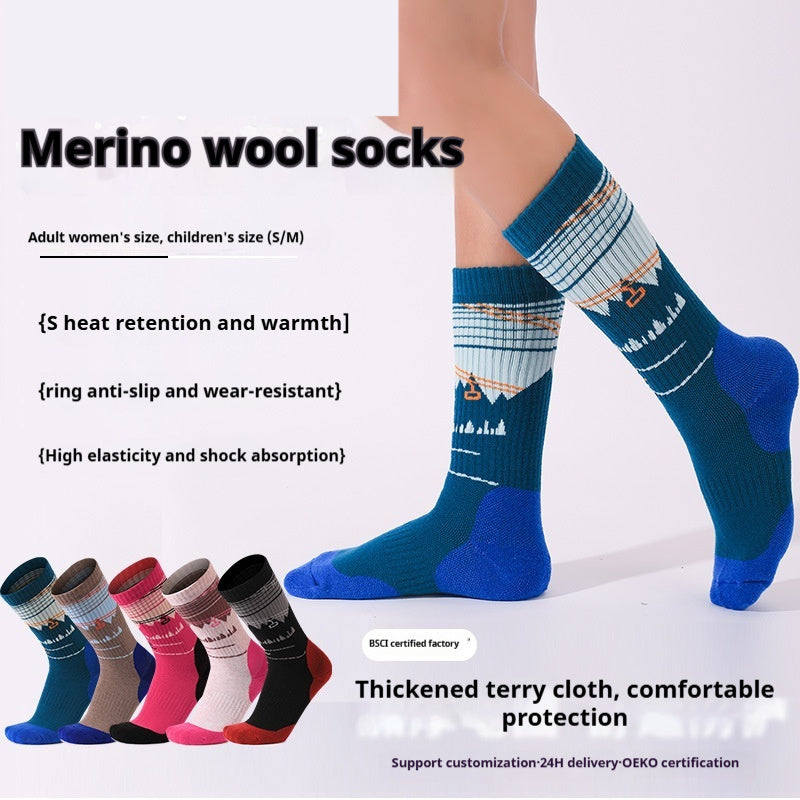 Thickened Terry Outdoor Hiking Socks For Women