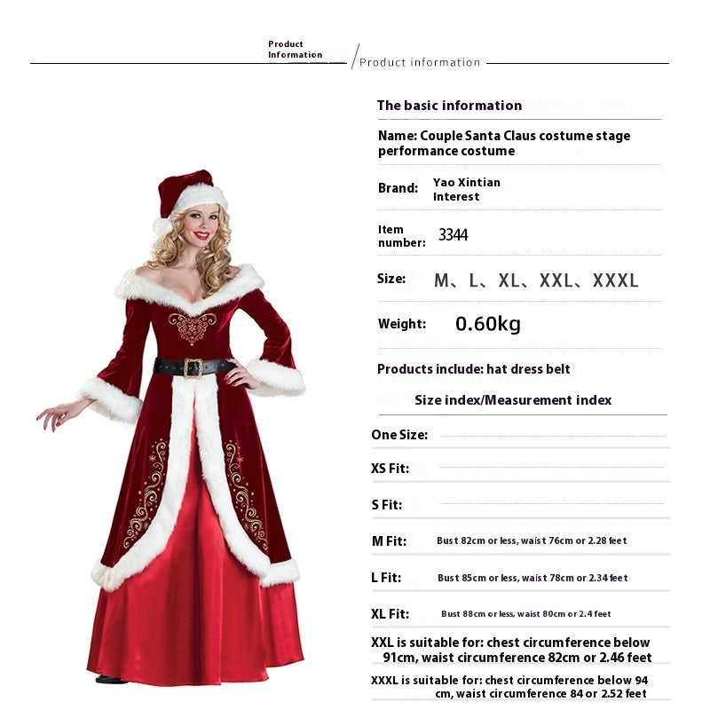 Christmas Clothing Japanese Red Christmas Cos