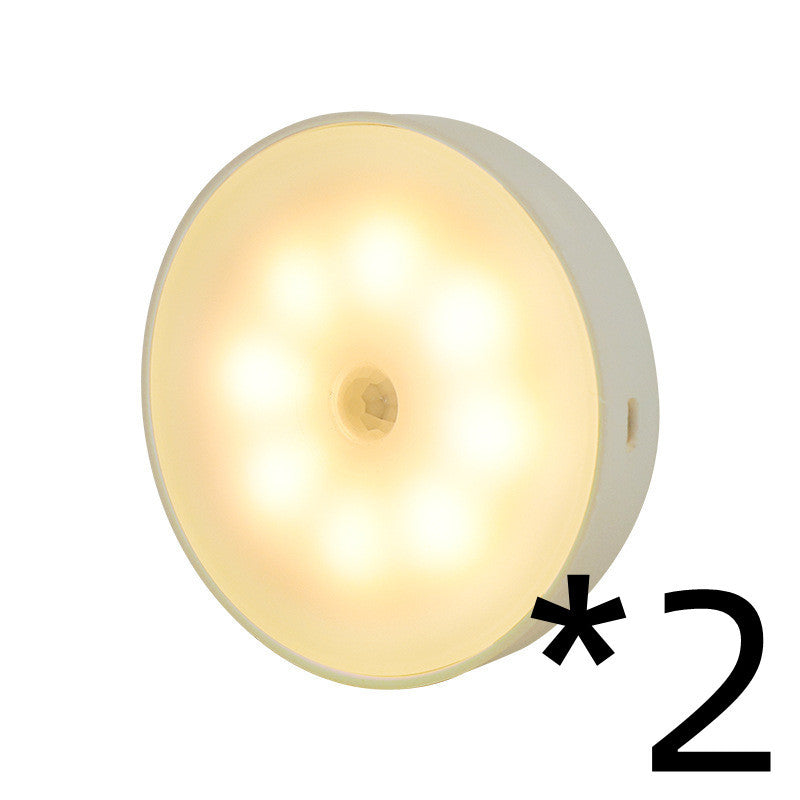 LED Motion Sensor Puck Lights – Rechargeable Under Cabinet Lighting, Wireless USB