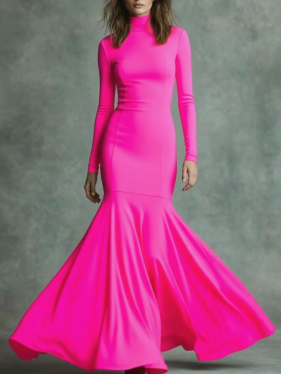 European And American Autumn And Winter High-End New Fishtail Dress