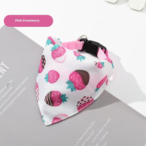 Pink Strawberry Saliva Towel