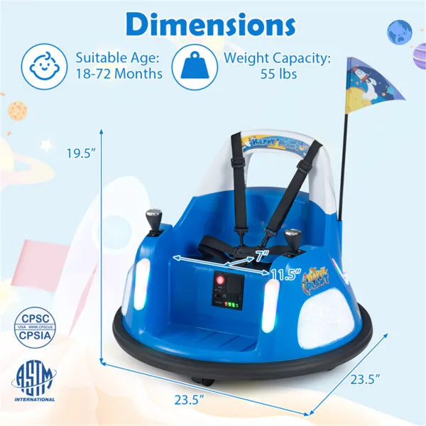 Blue Twinkle Bumper Car