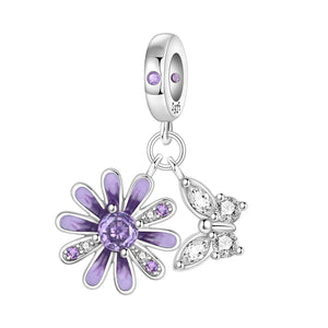 Purple Daisy Butterfly