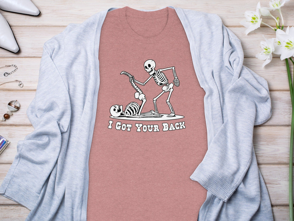 I Got Your Back Skeletons Funny Anatomy Joke Design T-Shirt