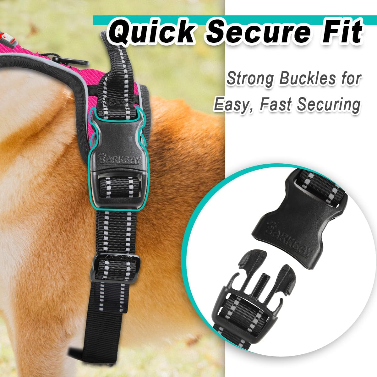 No-Pull Reflective Dog Harness Oxford Vest