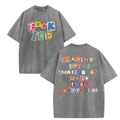 2-Sided "Anti ICE" Graphic Tee – Vintage Washed Magazine Letter Shirt