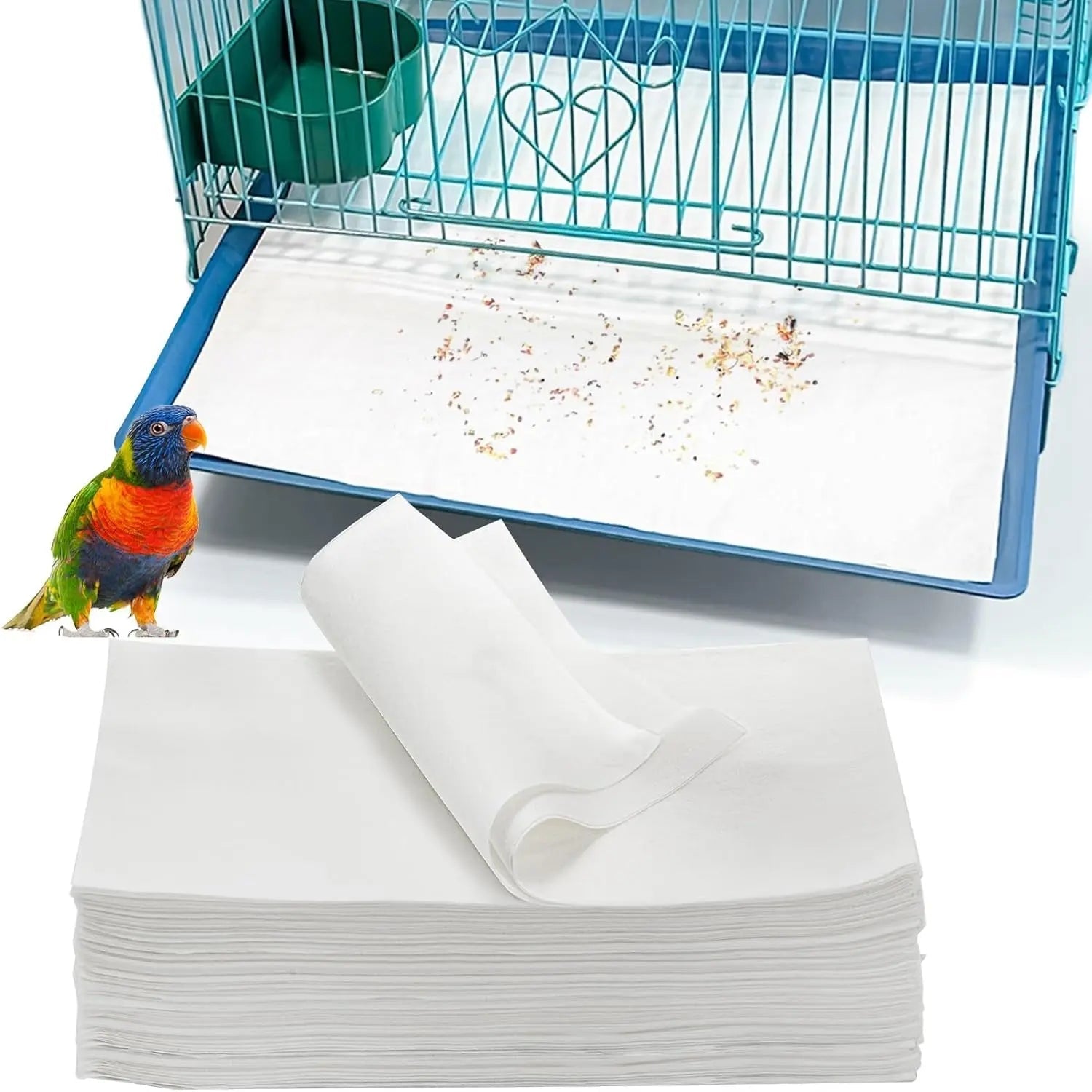 Disposable Bird Cage Liners – 200-Pack