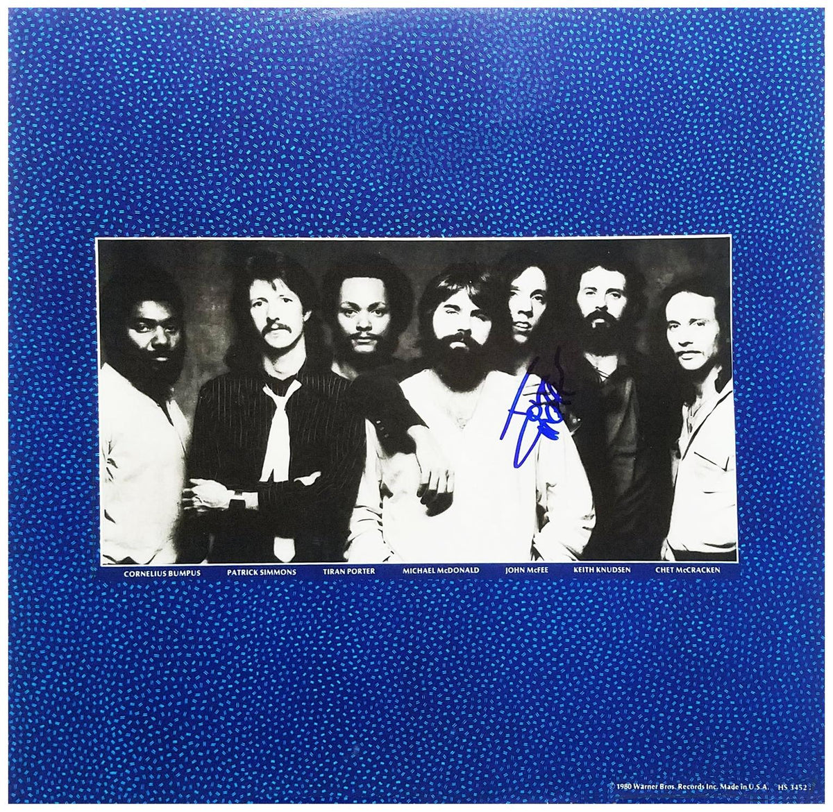 John McFee Signed Autographed Doobie Brothers LP Album Sleeve