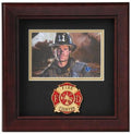 Flag Connections Fire Fighter Horizontal Picture Frame.