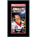 Framed The Atlanta Journal Constitution Georgia Bulldogs 2021 NCAA National Champions 17x27 Newspaper Cover Photo Professionally Matted V2