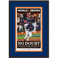 Framed Houston Chronicle Astros No Doubt 2022 World Series Champions 17x27 Baseball Newspaper Cover Photo Professionally Matted V2