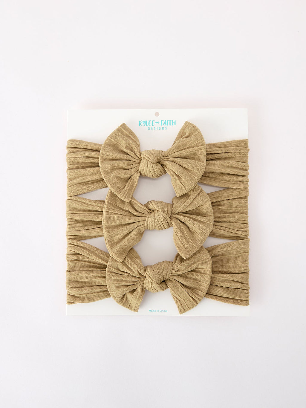 Baby Girl Bow Headband Same Color 3 Piece Set