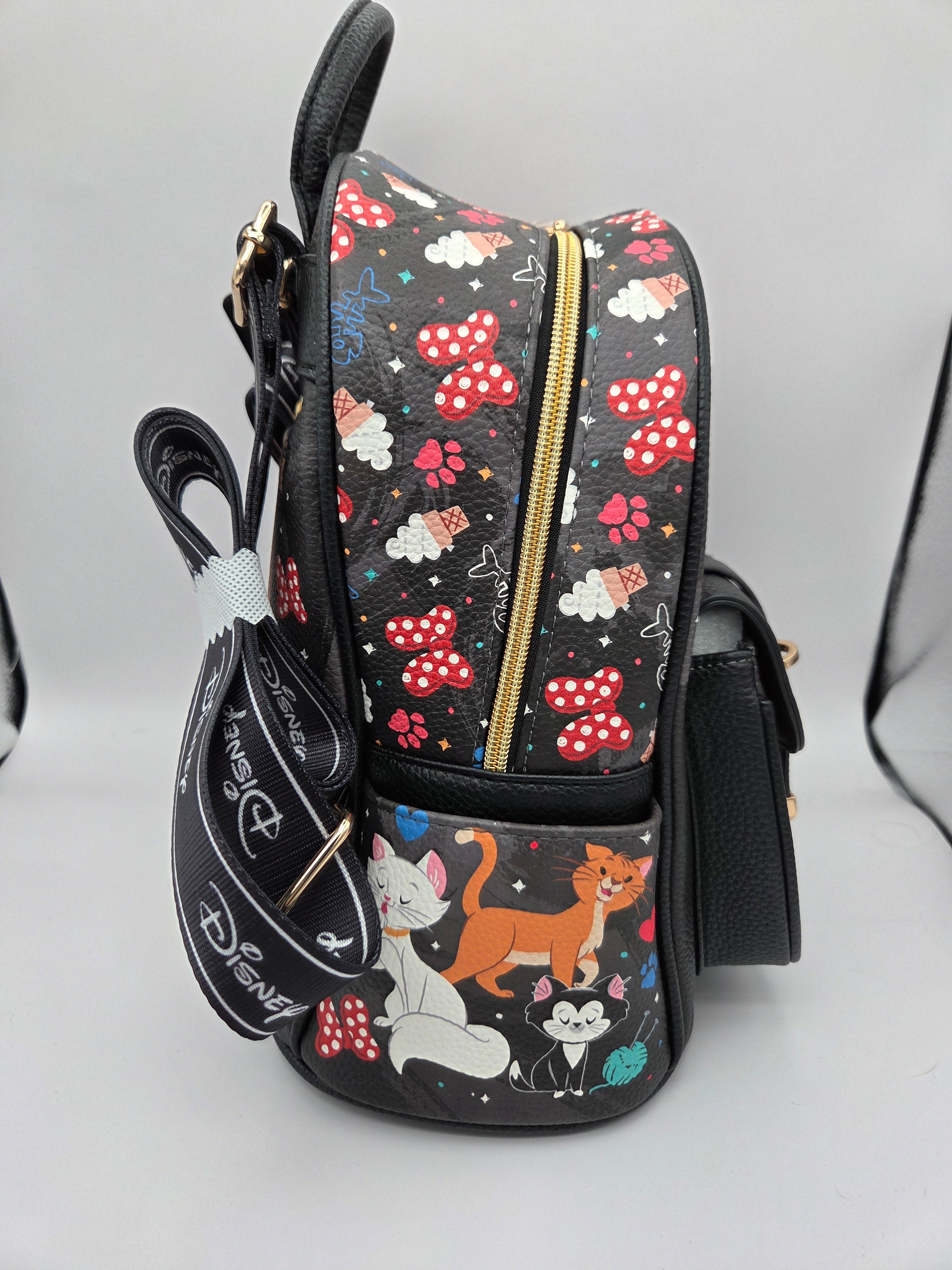 Cats of Disney WondaPop 11" Vegan Leather Fashion Mini Backpack