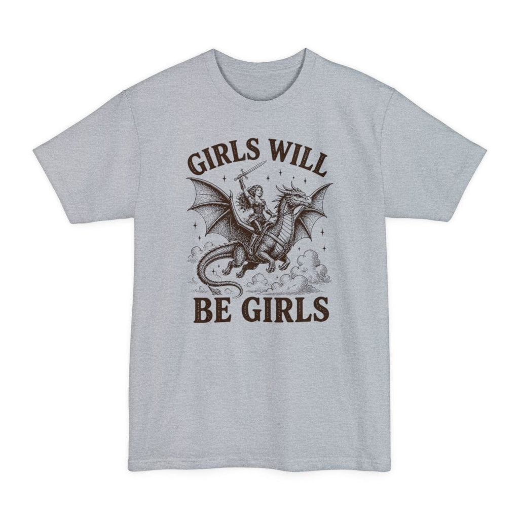 Girls Will Be Girls Riding Dragon Tall T-Shirt