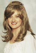 Deluxe Mixed Blonde Light Brown Layered Women's Fairy Wig with Butterfly Clips