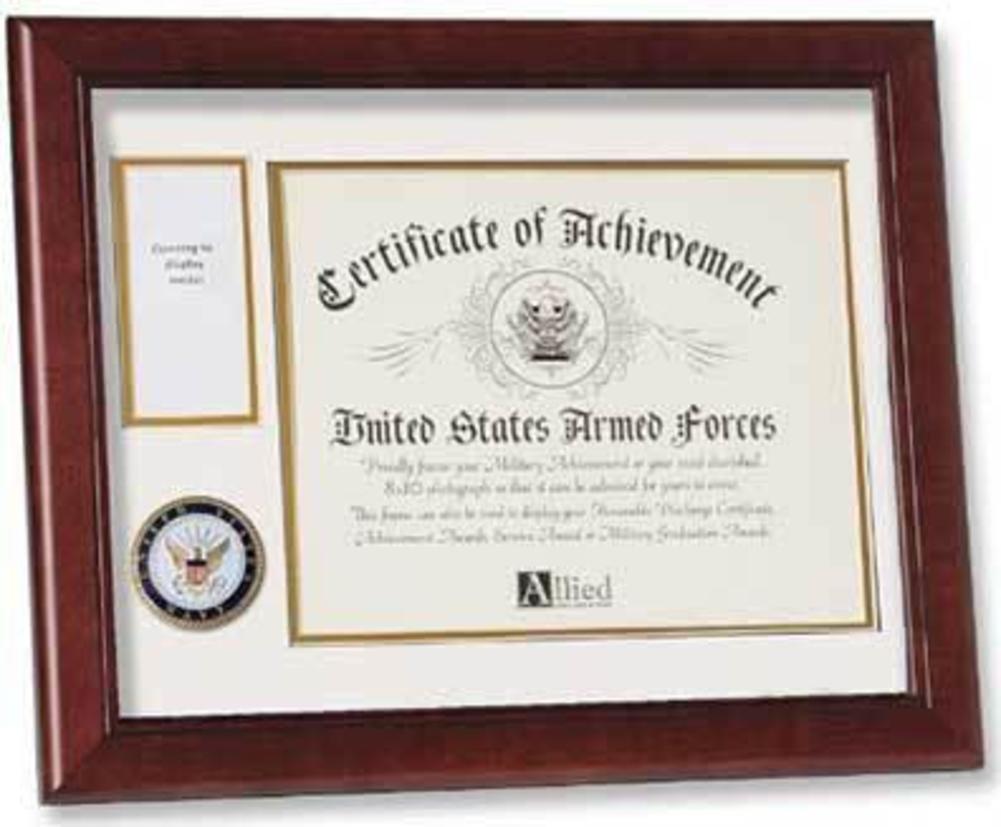 Flags Connections United States Navy Medal And Award Frame.
