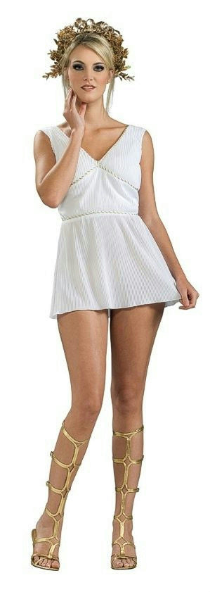 Women's Adult Grecian Goddess Costume Dress Size Medium 10-12