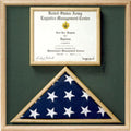 Flag and Certificate Display Case from Original Uniform Fabrics.