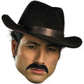 Self Adhesive Black Gangster Mustache Facial Hair