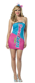 Women's Nestle Sweetarts Sweet Candy Sexy Adult Tube Dress Costume Size 4-10