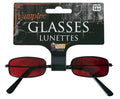 Red Vampire Gothic Costume Glasses