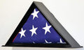 Flag Display Case for 5 x 9.5 Burial/Funeral/Casket/Veterans Military Flag Box, Black Case