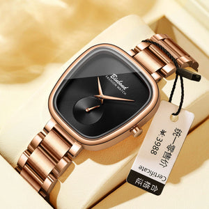 Rose Gold Black Dial