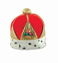 Plush Royal Imperial Queen's Crown Hat Dalmatian Trim